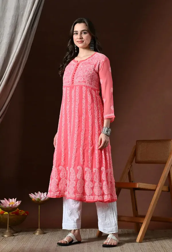 Chikankari_Handwork_Georgette_Anarkali_Female_Pure_Georgette