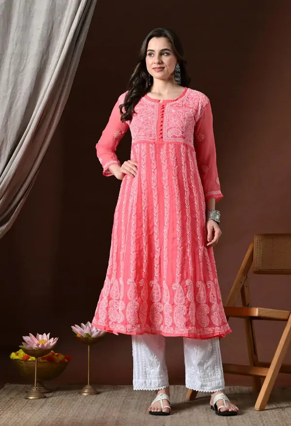 Chikankari_Handwork_Georgette_Anarkali_Female_Pure_Georgette