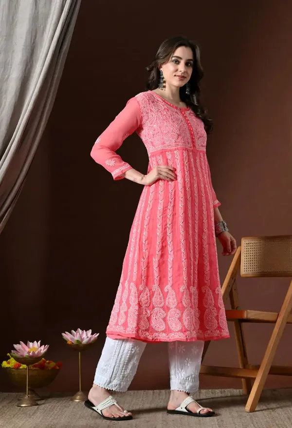 Chikankari_Handwork_Georgette_Anarkali_Female_Pure_Georgette
