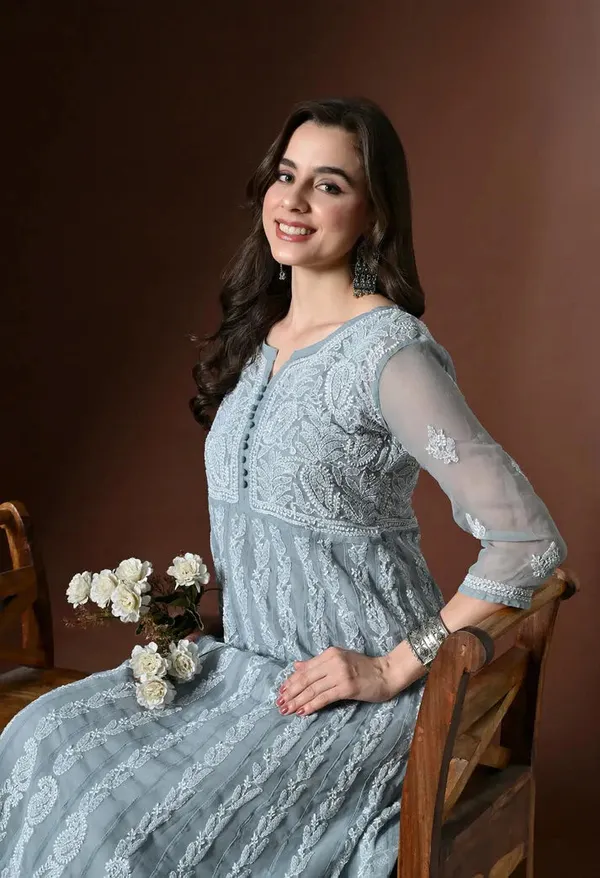 Chikankari_Handwork_Georgette_Anarkali_Female_Pure_Georgette
