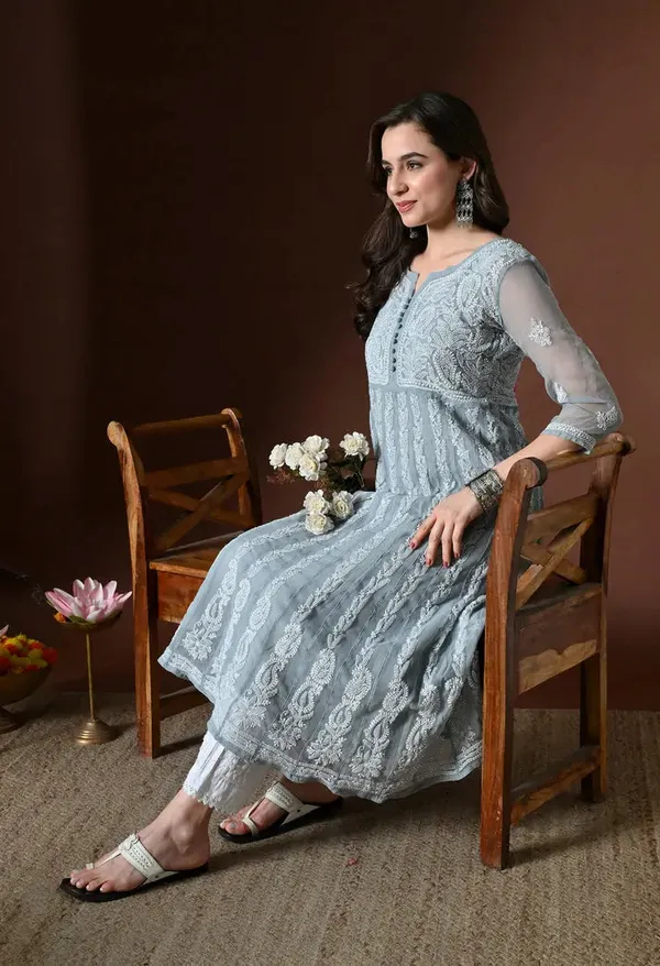 Chikankari_Handwork_Georgette_Anarkali_Female_Pure_Georgette