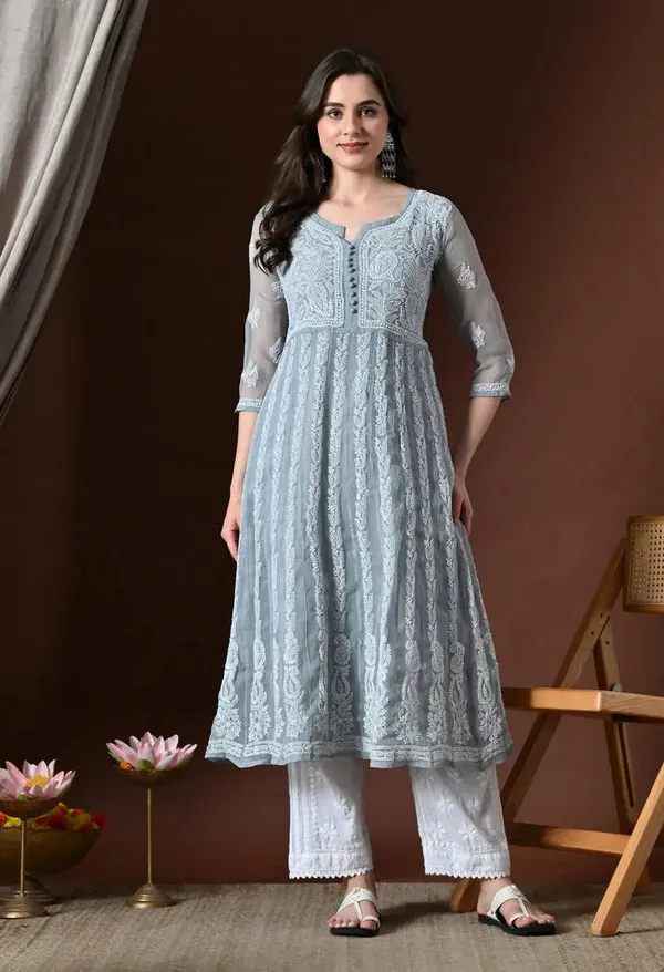 Chikankari_Handwork_Georgette_Anarkali_Female_Pure_Georgette