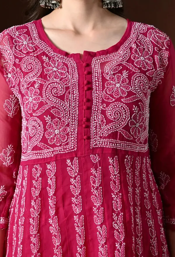 Chikankari_Handwork_Georgette_Anarkali_Female_Pure_Georgette