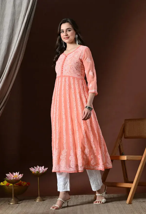 Chikankari_Handwork_Georgette_Anarkali_Female_Pure_Georgette