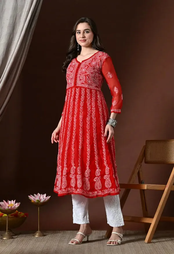 Chikankari_Handwork_Georgette_Anarkali_Female_Pure_Georgette