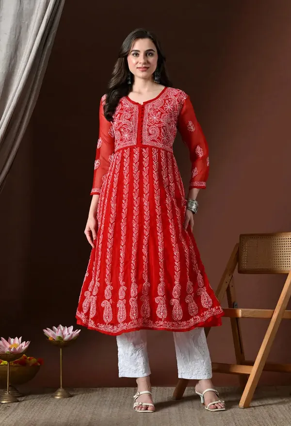 Chikankari_Handwork_Georgette_Anarkali_Female_Pure_Georgette