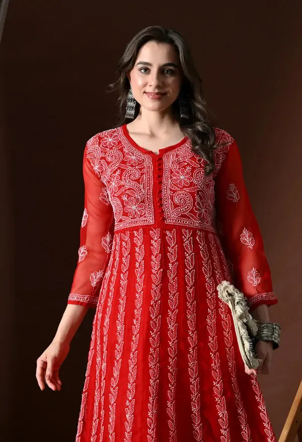 Chikankari_Handwork_Georgette_Anarkali_Female_Pure_Georgette