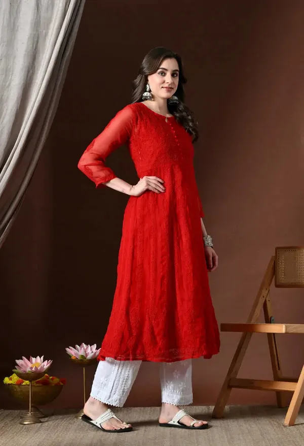 Chikankari_Handwork_Georgette_Anarkali_Female_Pure_Georgette