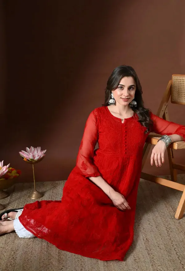 Chikankari_Handwork_Georgette_Anarkali_Female_Pure_Georgette