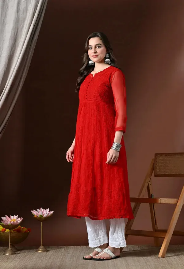 Chikankari_Handwork_Georgette_Anarkali_Female_Pure_Georgette