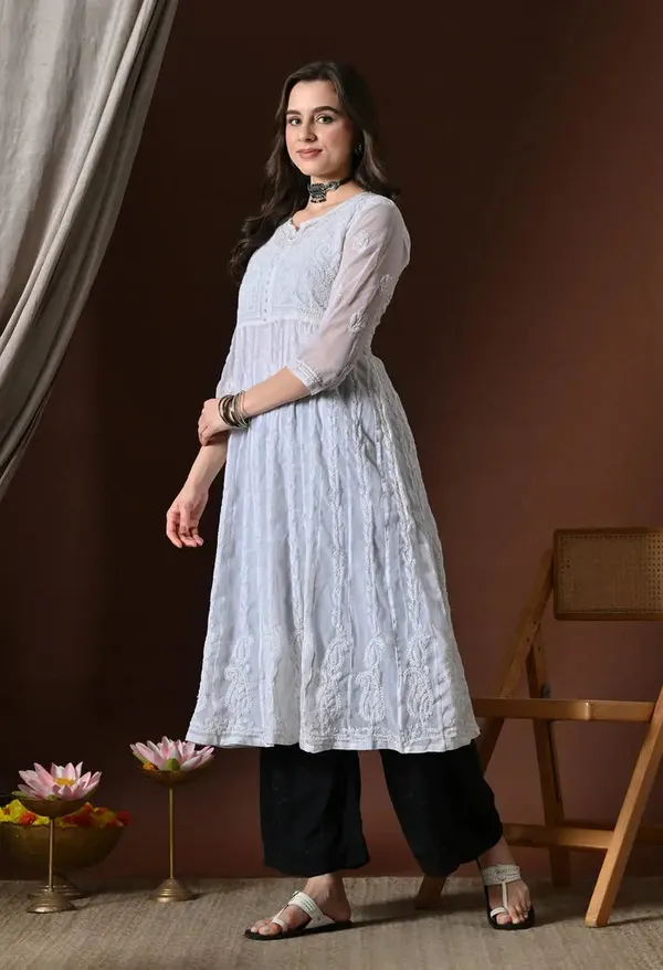 Chikankari_Handwork_Georgette_Anarkali_Female_Pure_Georgette