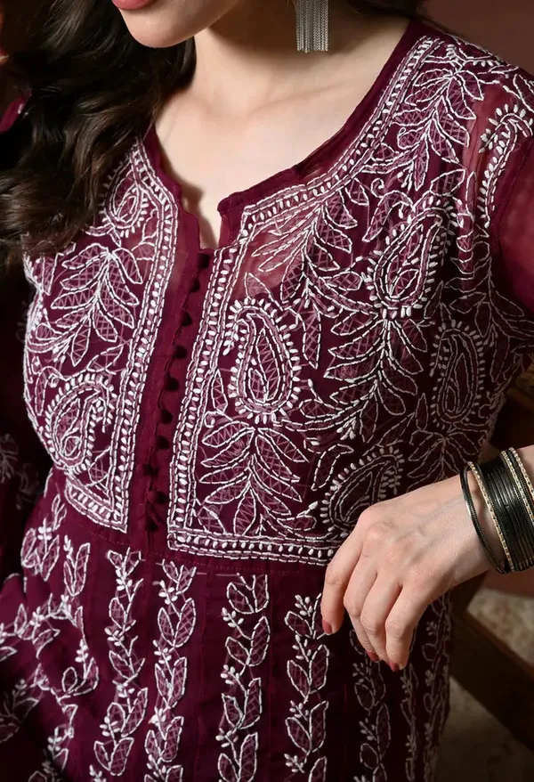 Chikankari_Handwork_Georgette_Anarkali_Female_Pure_Georgette