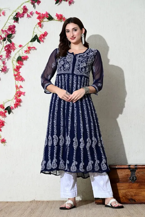 Chikankari_Handwork_Georgette_Anarkali_Female_Pure_Georgette