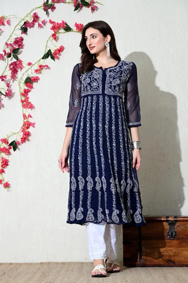 Chikankari_Handwork_Georgette_Anarkali_Female_Pure_Georgette
