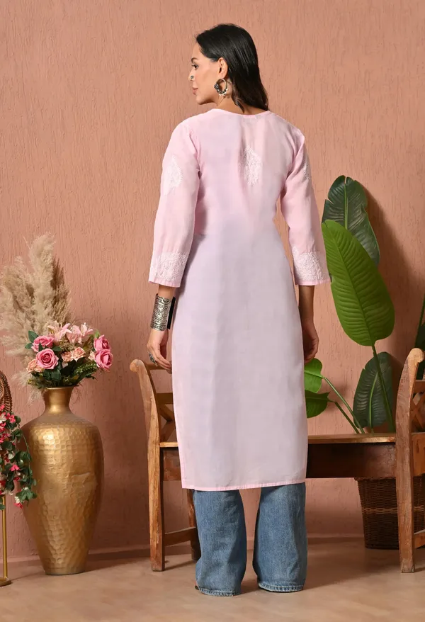 Pure_Cotton_Chikan_Handwork_Long_Kurti_Pink_Baby_Pink_Pure_Cotton