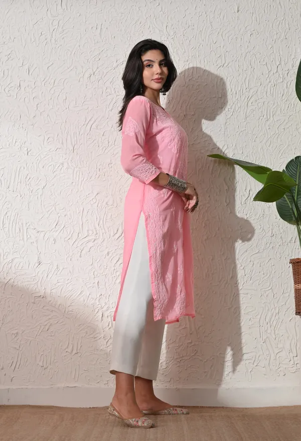 Pure_Cotton_Chikan_Handwork_Long_Kurti_Peach_Peach_Pure_Cotton