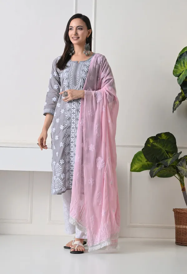 Pink_Soft_Georgette_Chikankari_Hand_Embroidered_Dupatta_For_Women_Baby_Pink_Machine_Washable