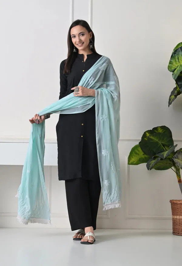 Mint_Green_Soft_Georgette_Chikankari_Hand_Embroidered_Dupatta_For_Women_Mint_Green_Machine_Washable