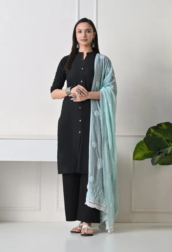 Mint_Green_Soft_Georgette_Chikankari_Hand_Embroidered_Dupatta_For_Women_Mint_Green_Machine_Washable