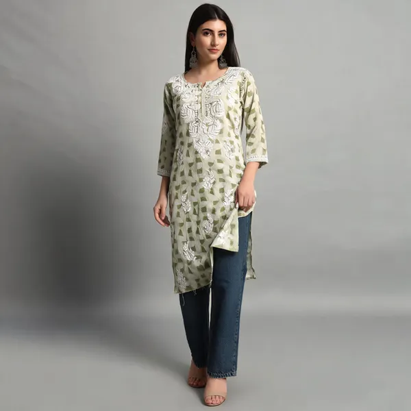 Sage_Green_Cotton_Kurta_For_Women