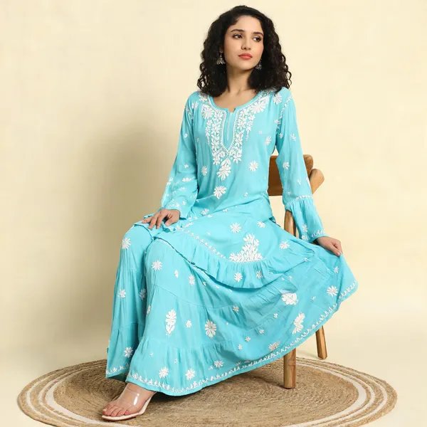 Blue_Modal_Kurta_Gharara_Set_For_Women