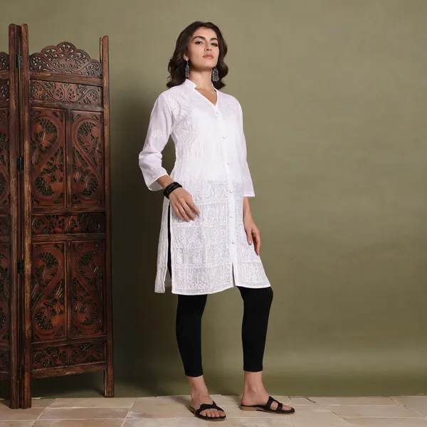 White_Cotton_Kurti_For_Women
