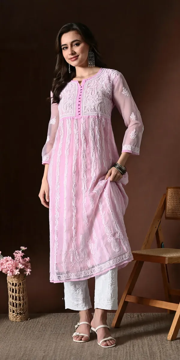 Pink_Georgette_Anarkali_kurta_For_Women
