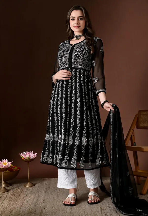 Black_Georgette_Anarkali_kurta__For_Women