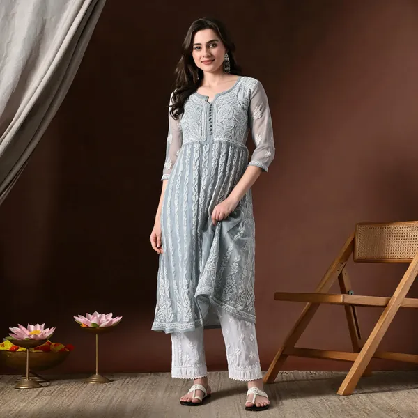 Grey_Georgette_Anarkali_kurta_For_Women