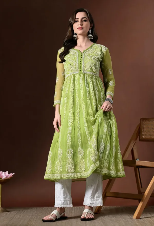 Green_Georgette_Ethnic_Wear_For_Women