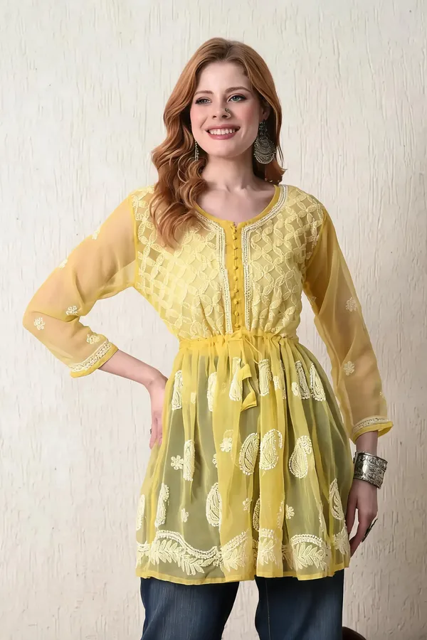 Yellow_Georgette_Gown_For_Women