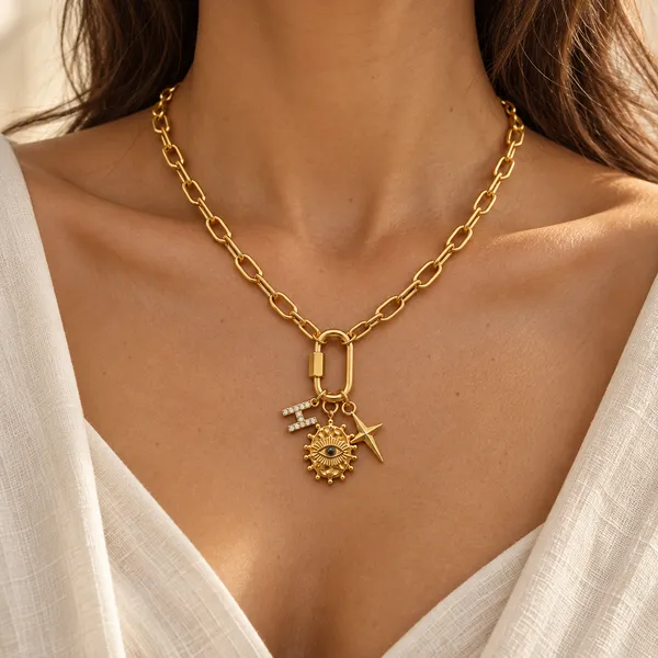 Gold_Tone_Charm_Pendant_Necklace_for_Women