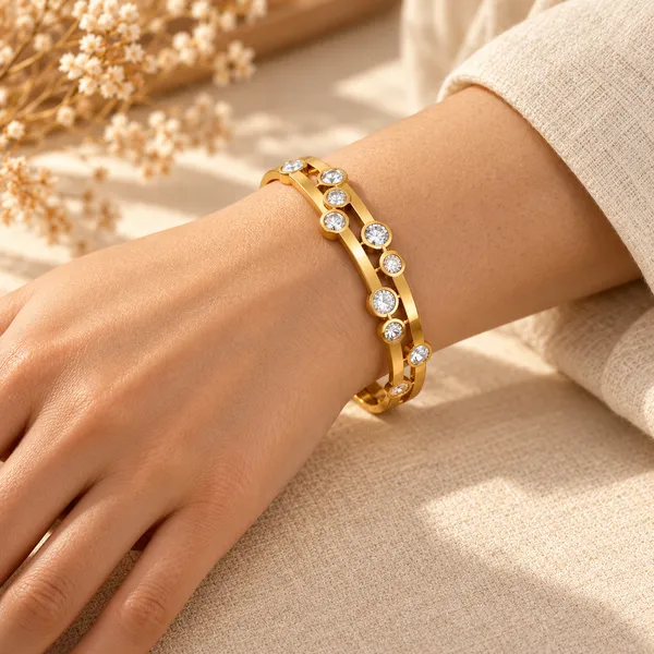 Gold-Tone_Crystal_Studded_Bangle_for_Women
