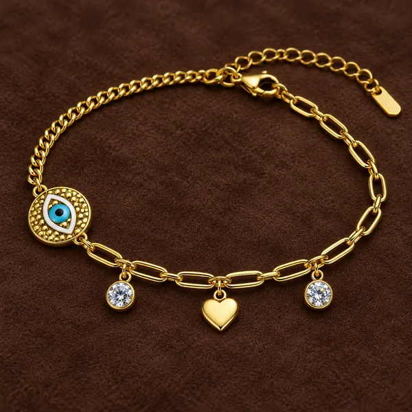 Gold-Tone_Evil_Eye_Charm_Bracelet_for_Women