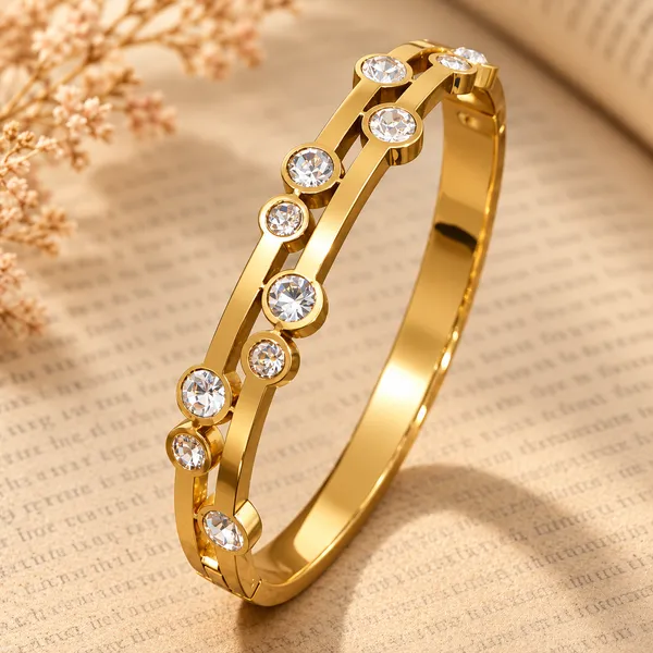 Gold-Tone_Crystal_Studded_Bangle_for_Women