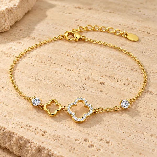 Gold_Tone_Clover_Charm_Bracelet_for_Women