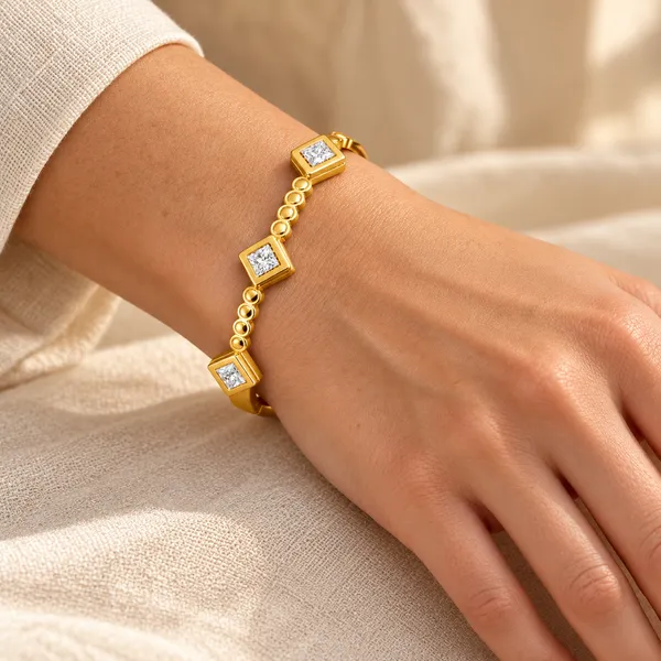 Gold_Tone_Square_Stone_Link_Bracelet_for_Women