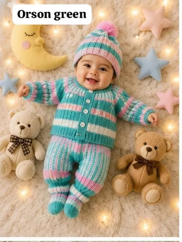 Green_Wool_Winter_Set_For_Babies