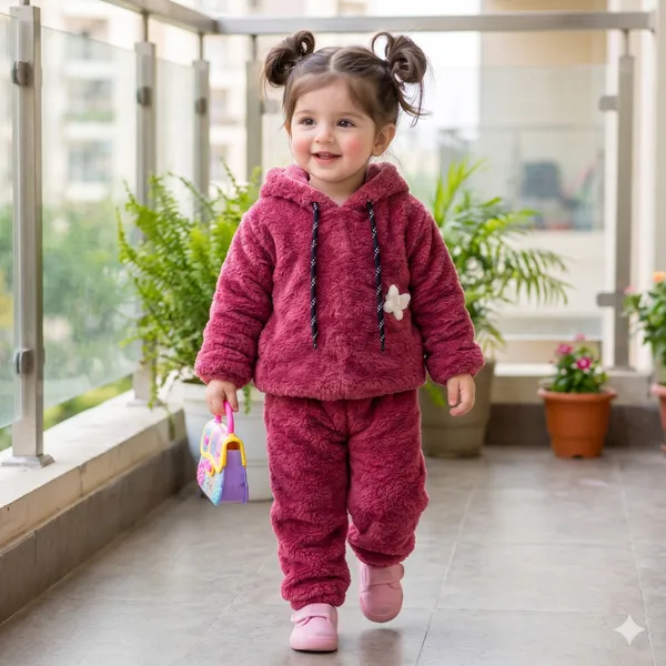 Burgundy_Wool_Tracksuit_Set_For_Girls