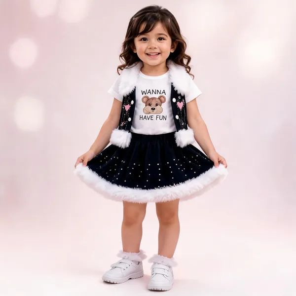 Black_Denim_Skirt_Set_For_Girls