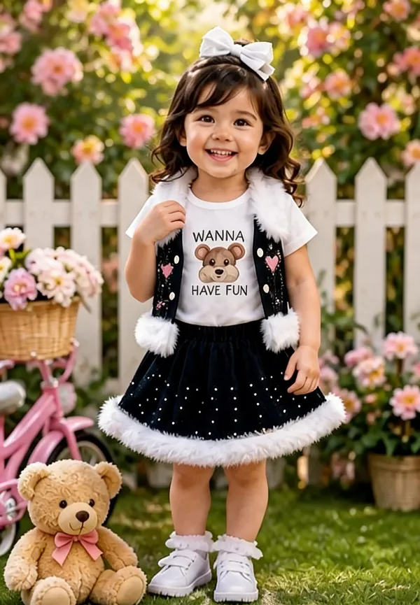 Black_Denim_Skirt_Set_For_Girls