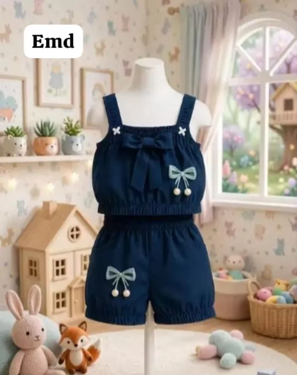 Navy_Cotton_Polyester_Romper_For_Girls