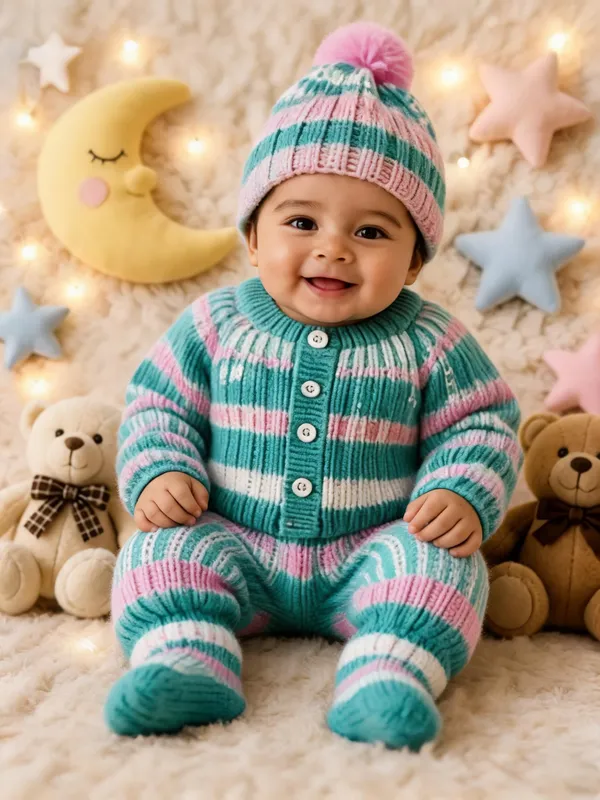 Green_Wool_Winter_Set_For_Babies