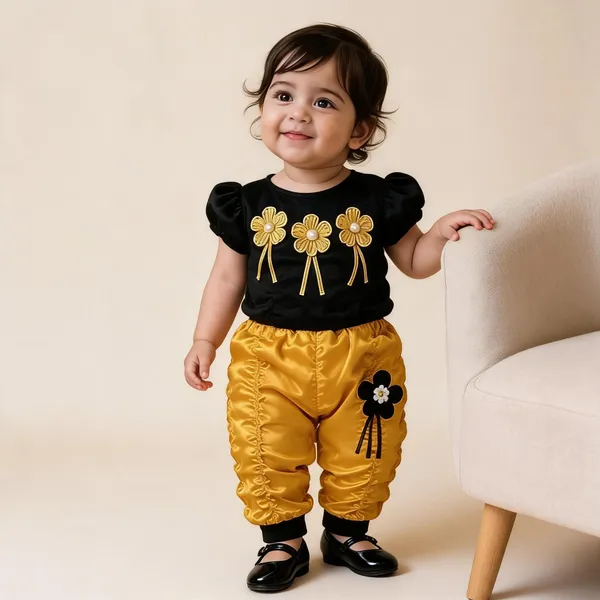 Black_Cotton_Polyester_Party_Wear_Outfit_Set_For_Girls