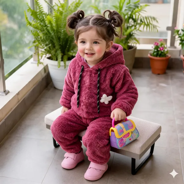 Burgundy_Wool_Tracksuit_Set_For_Girls