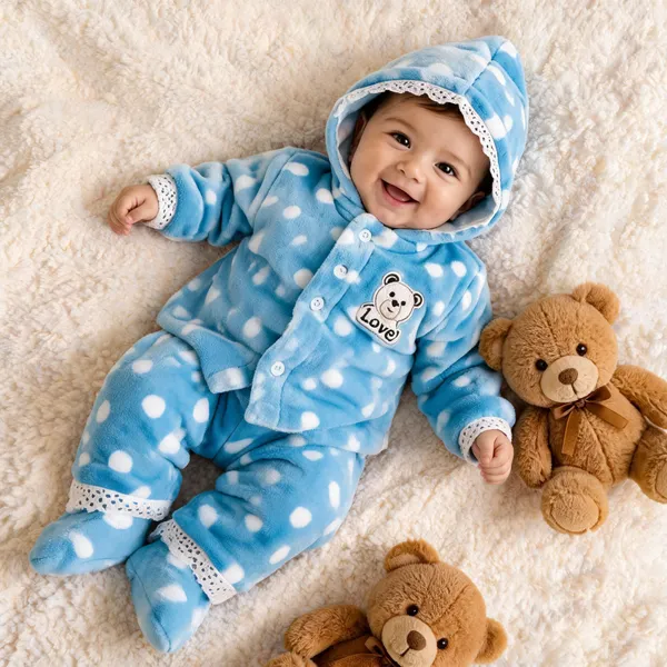 Blue_Wool_Hooded_Romper_For_Babies