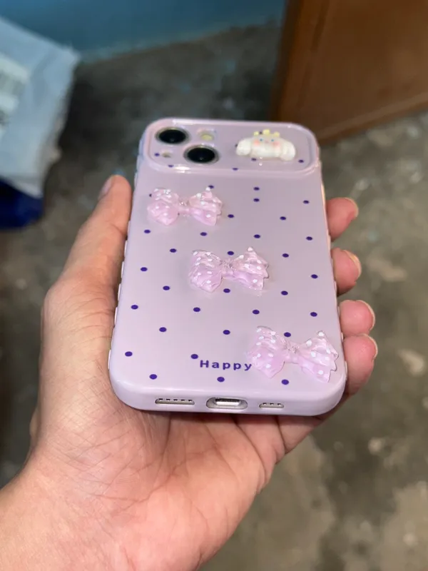 Lavender_Bow_Embellished_Cartoon_Phone_Case