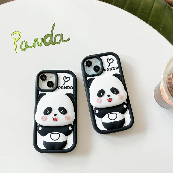 Cover_Lover_Panda_Mirror_Iphone_13/14/15_Mobile_Cover