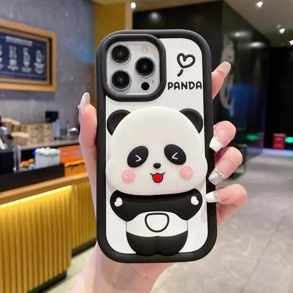 Cover_Lover_Panda_Mirror_Iphone_13/14/15_Mobile_Cover