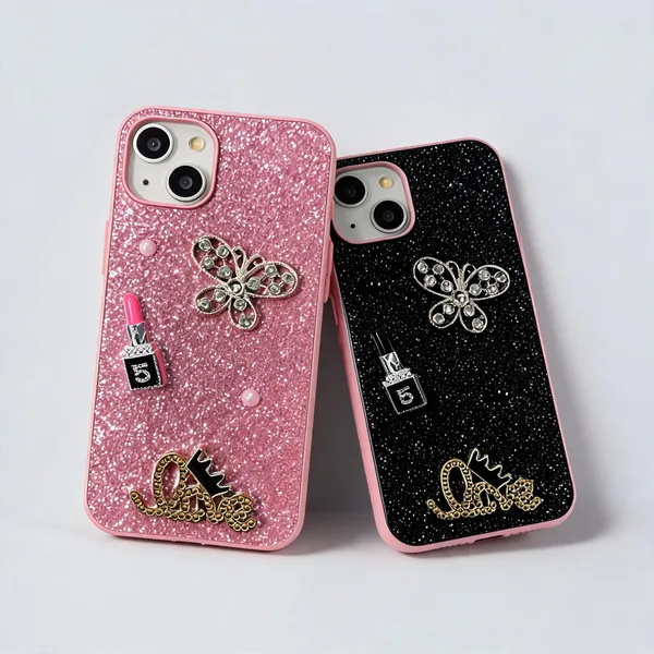 Black_&_Pink_Glitter_Butterfly_iPhone_Case_Duo